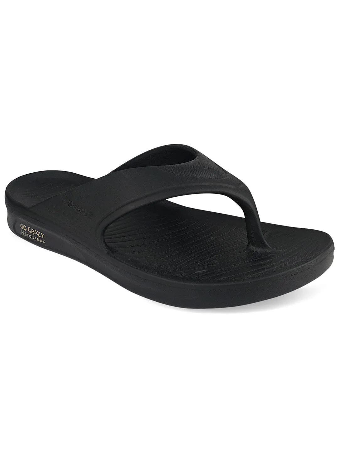 SL-450 Black Men's Flip Flops sold by Campus Shoes