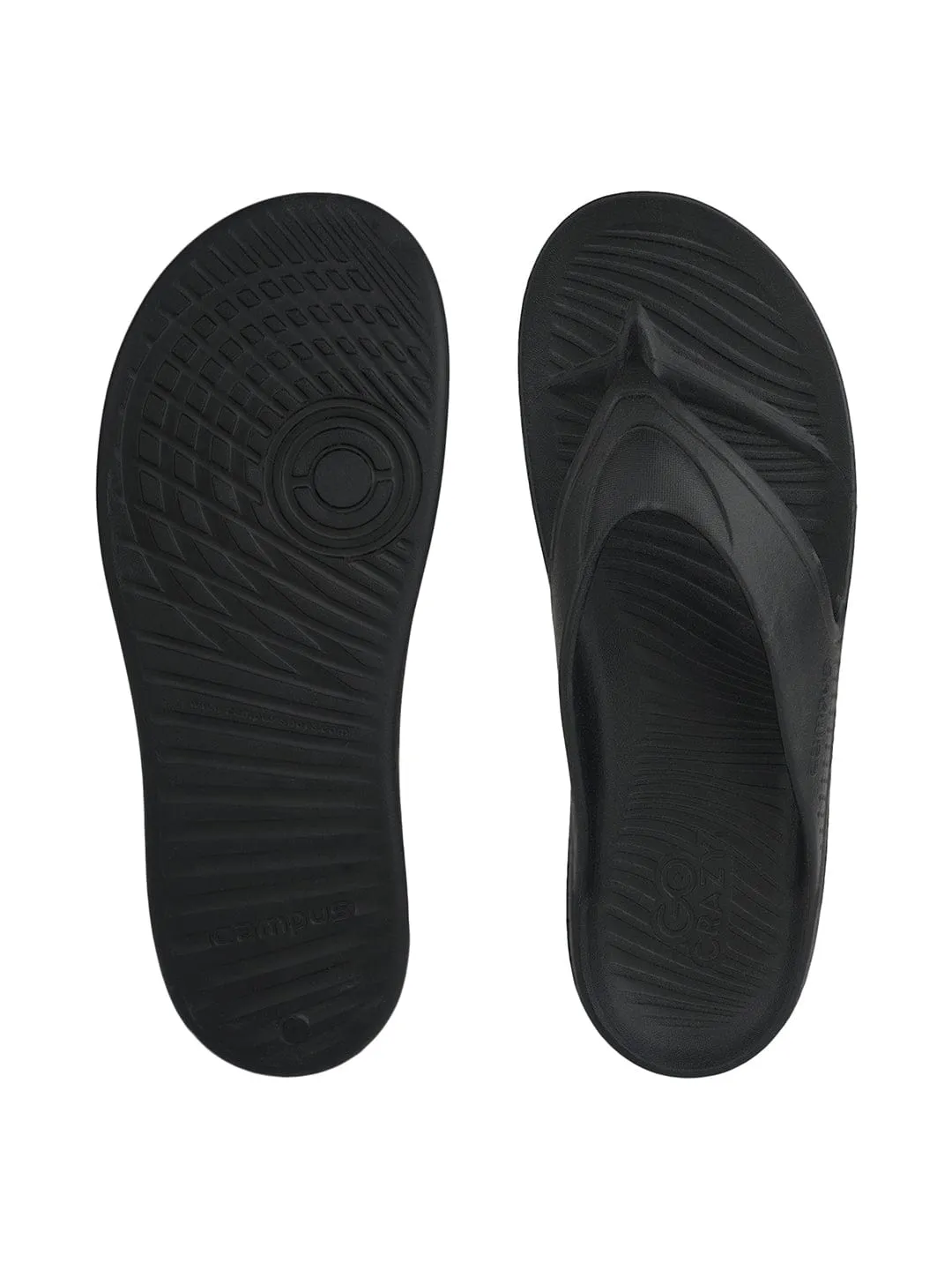 SL-450 Black Men's Flip Flops sold by Campus Shoes product image thumbnail 4