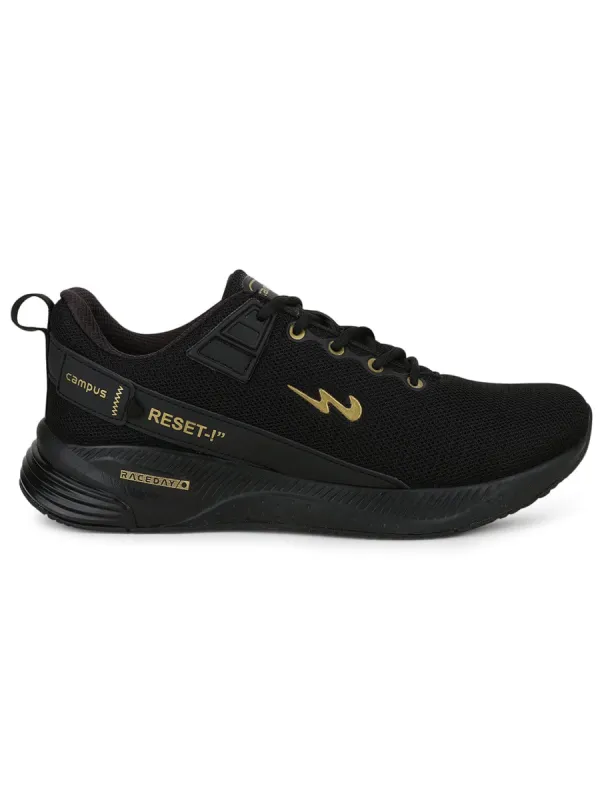 REFRESH PRO Black Men's Running Shoes sold by Campus Shoes