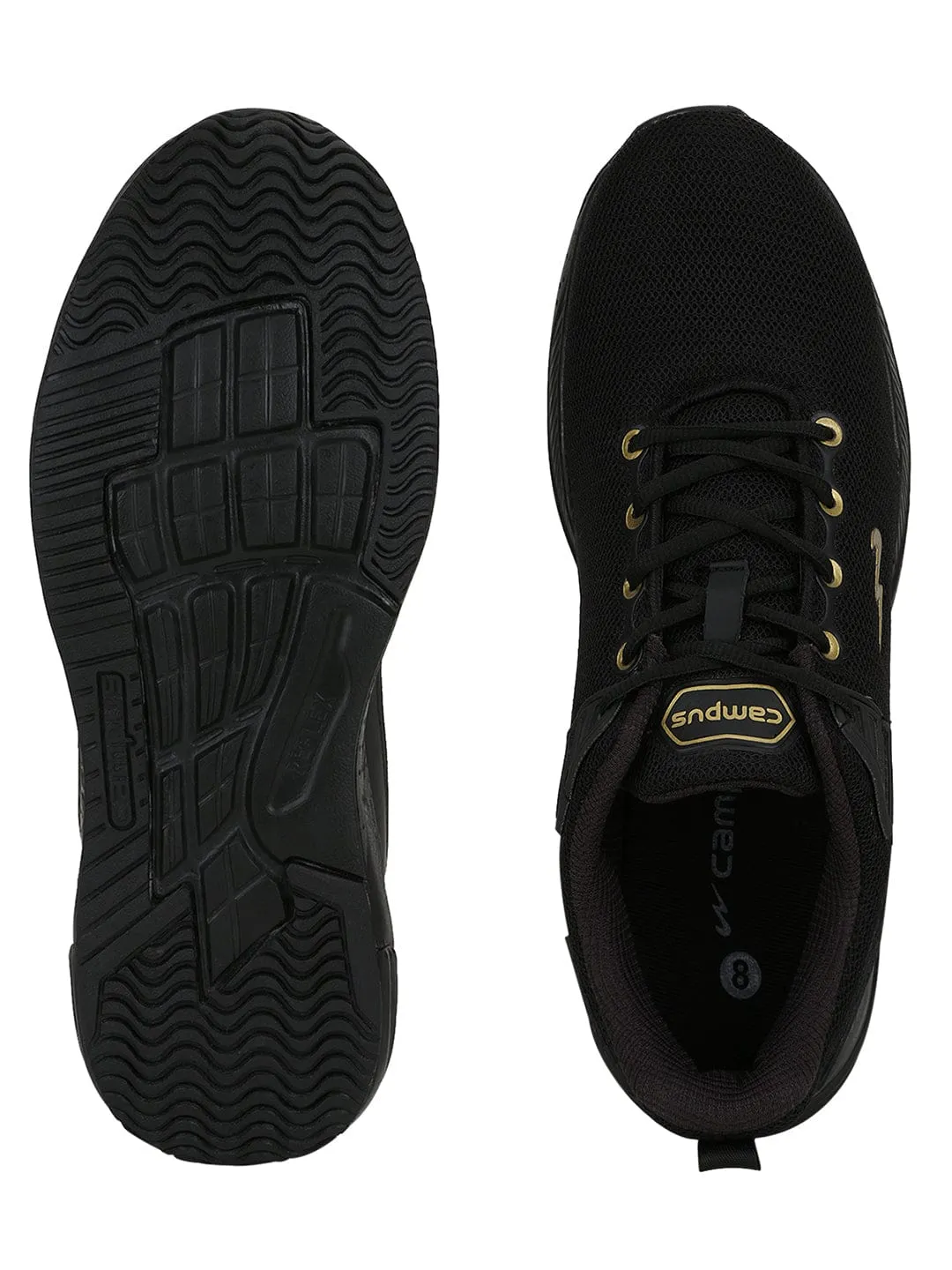 REFRESH PRO Black Men's Running Shoes sold by Campus Shoes product image thumbnail 4