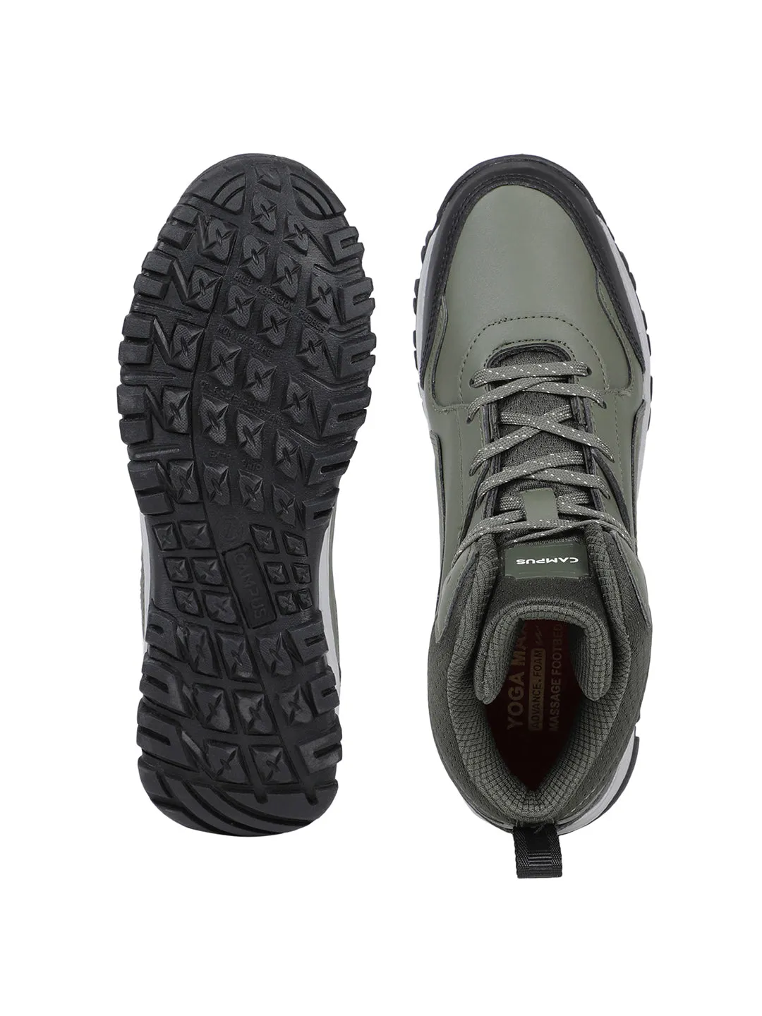 NEBULA Olive Men's Sneakers sold by Campus Shoes product image thumbnail 4