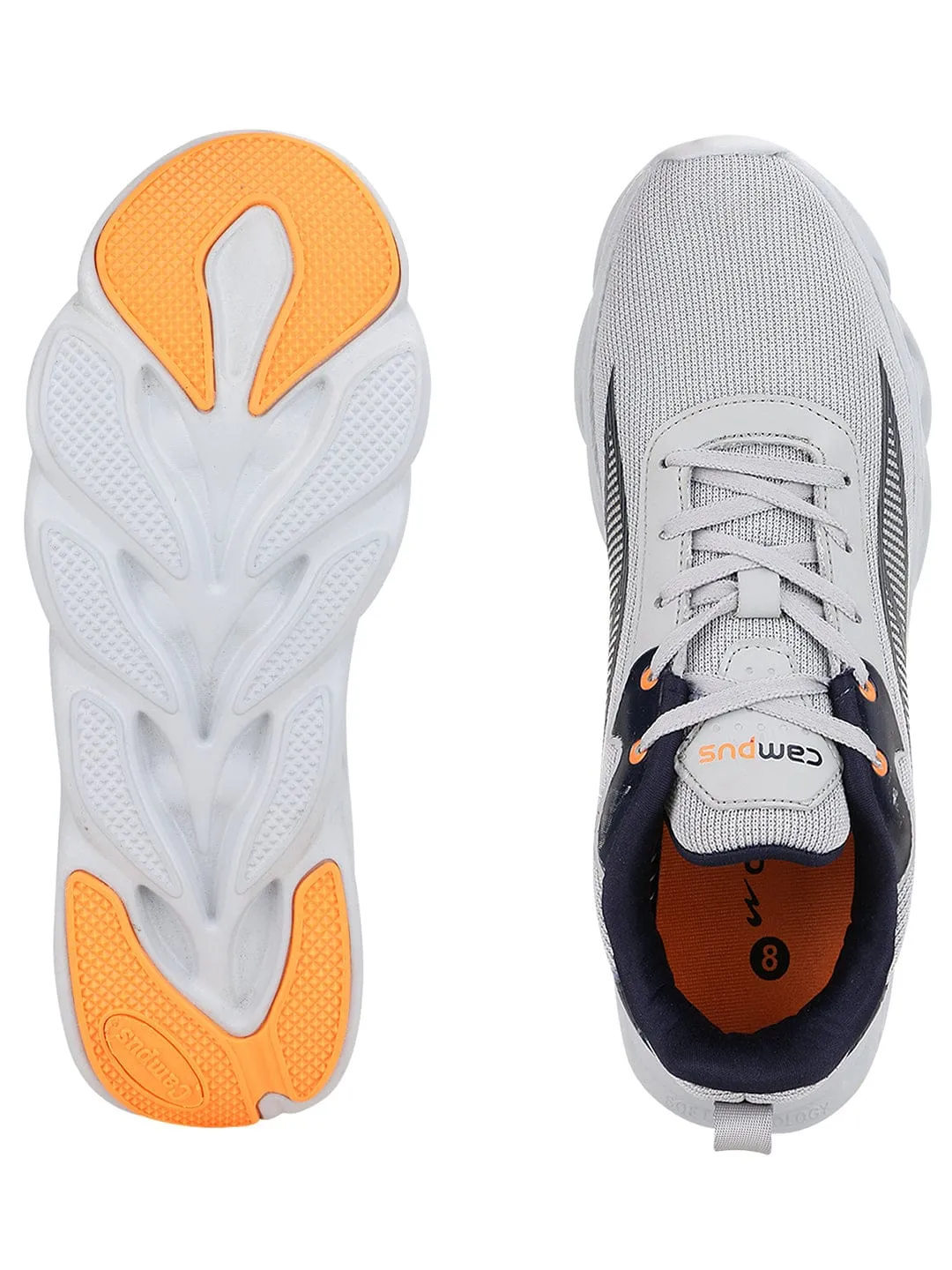 RHODIUM Grey Men's Running Shoes sold by Campus Shoes product image thumbnail 5