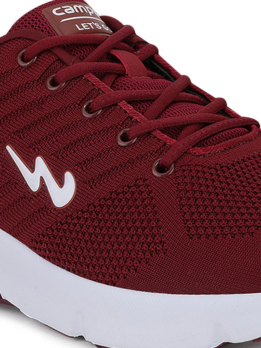 MIKE N Burgundy Men's Running Shoes sold by Campus Shoes product image thumbnail 5