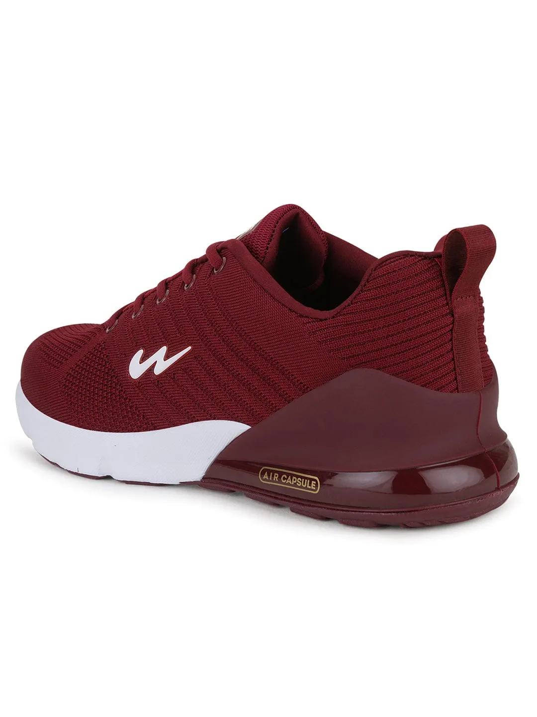 MIKE N Burgundy Men's Running Shoes sold by Campus Shoes product image thumbnail 3