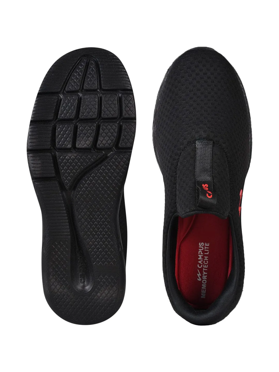 CROMP Black Men's Running Shoes sold by Campus Shoes product image thumbnail 4