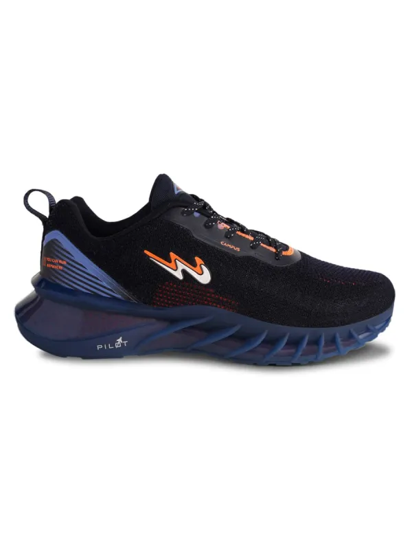 HOOD Navy Men's Running Shoes sold by Campus Shoes