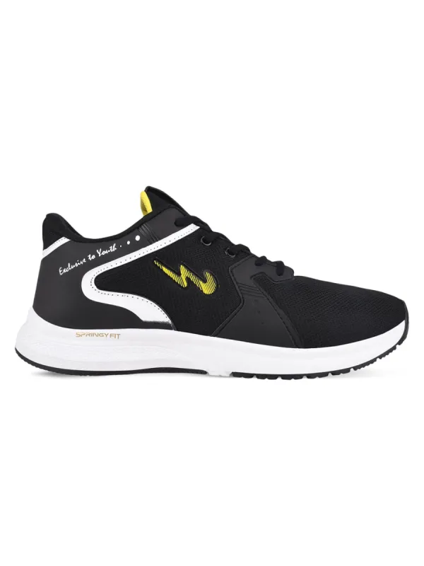 FRED Black Men's Running Shoes sold by Campus Shoes