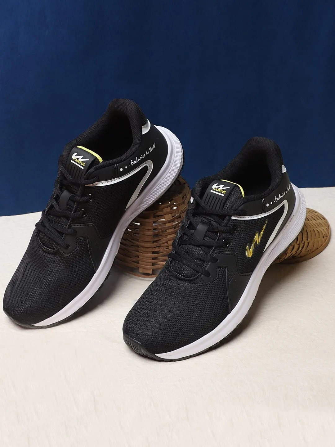 FRED Black Men's Running Shoes sold by Campus Shoes product image thumbnail 5