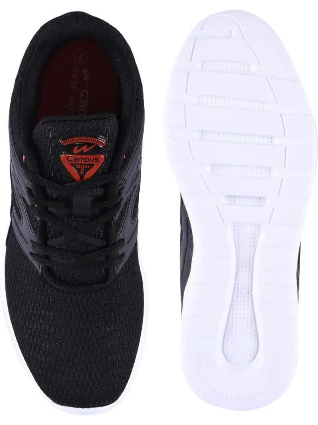 SLIDO Black Men's Running Shoes sold by Campus Shoes product image thumbnail 4