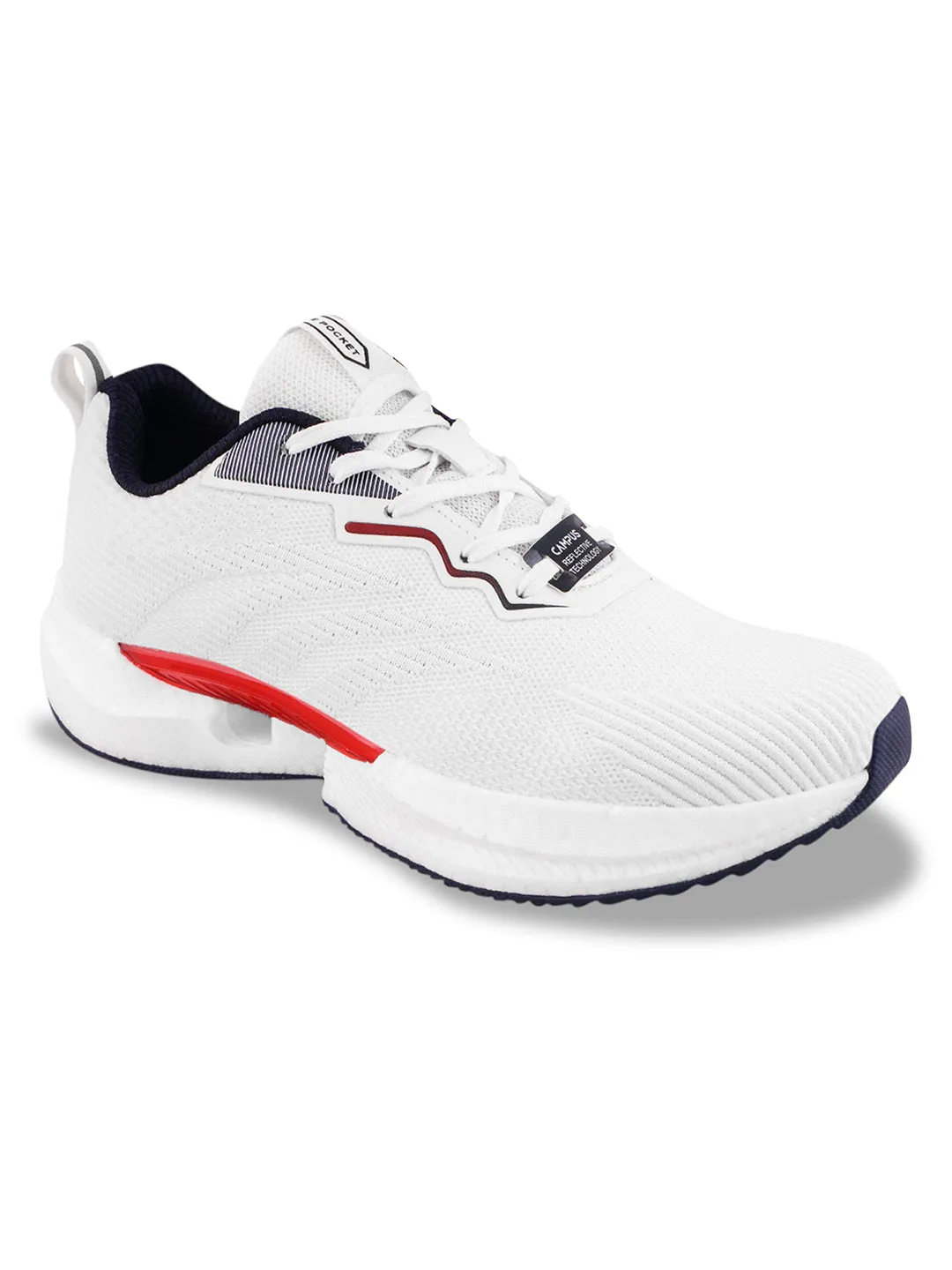 CORA White Men's Running Shoes sold by Campus Shoes product image thumbnail 2