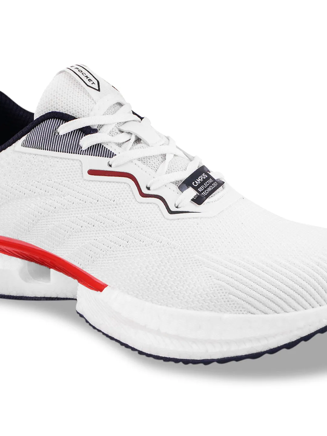 CORA White Men's Running Shoes sold by Campus Shoes product image thumbnail 4