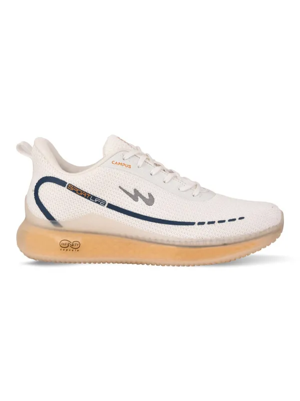 SENSOR White Men's Running Shoes sold by Campus Shoes