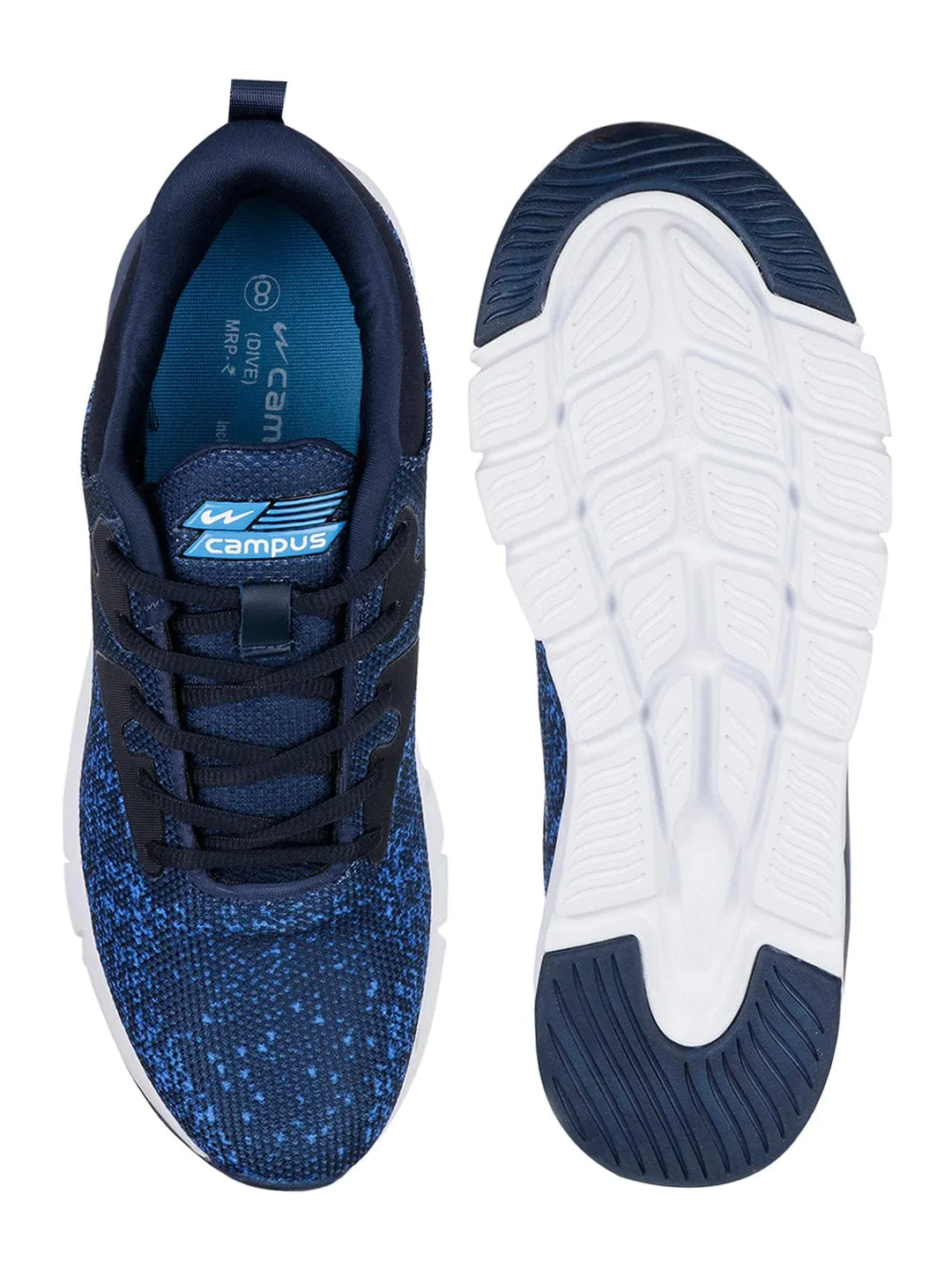 DIVE Blue Men's Running Shoes sold by Campus Shoes product image thumbnail 4