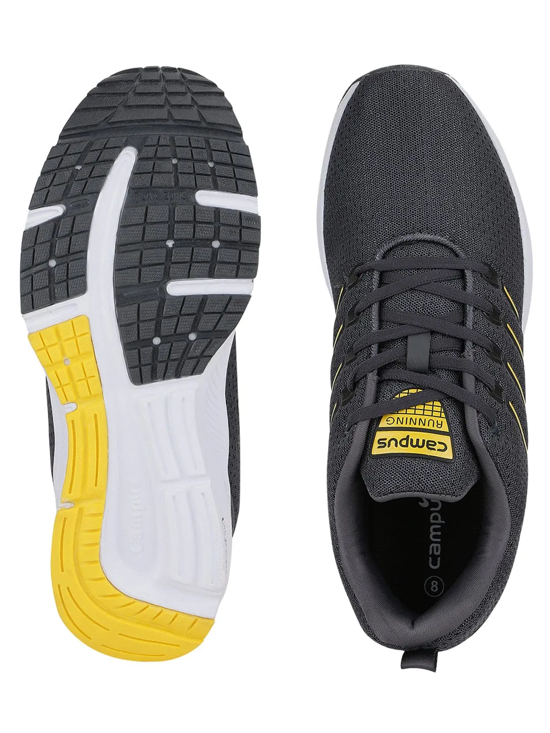 VACUM Grey Men's Running Shoes sold by Campus Shoes product image thumbnail 4