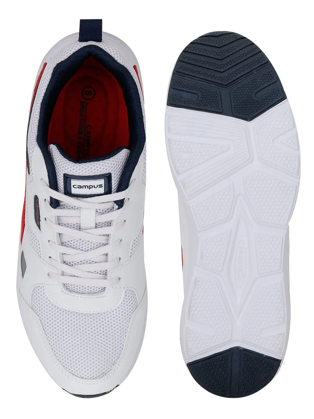 WISDOM White Men's Running Shoes sold by Campus Shoes product image thumbnail 4