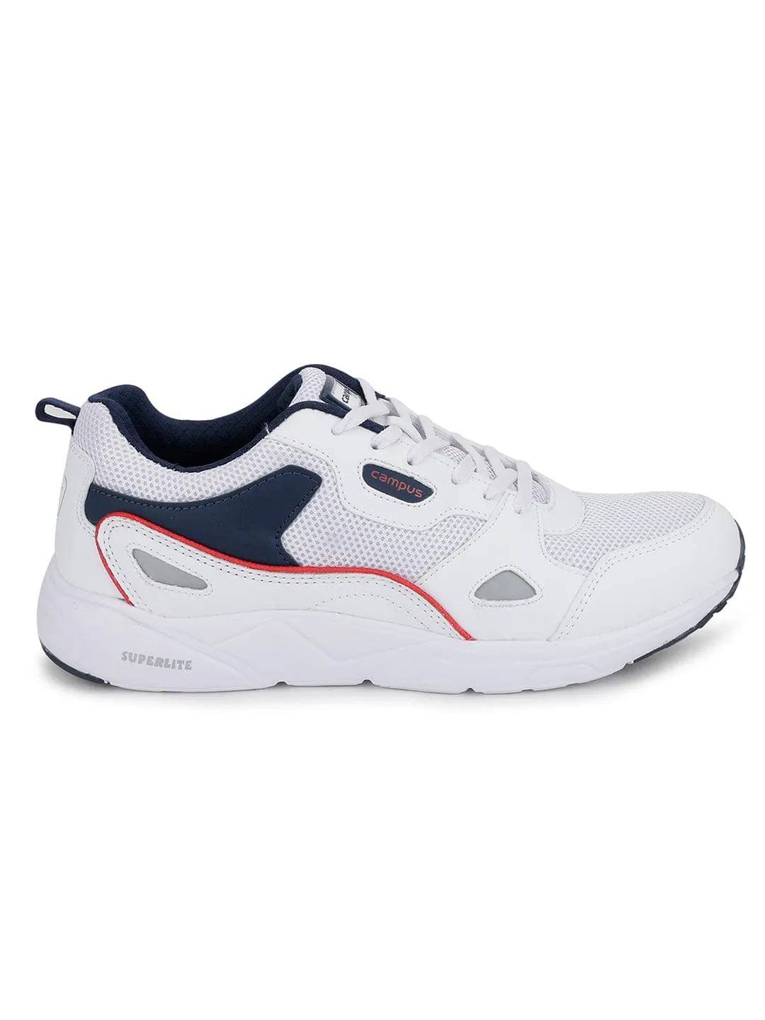 WISDOM White Men's Running Shoes sold by Campus Shoes
