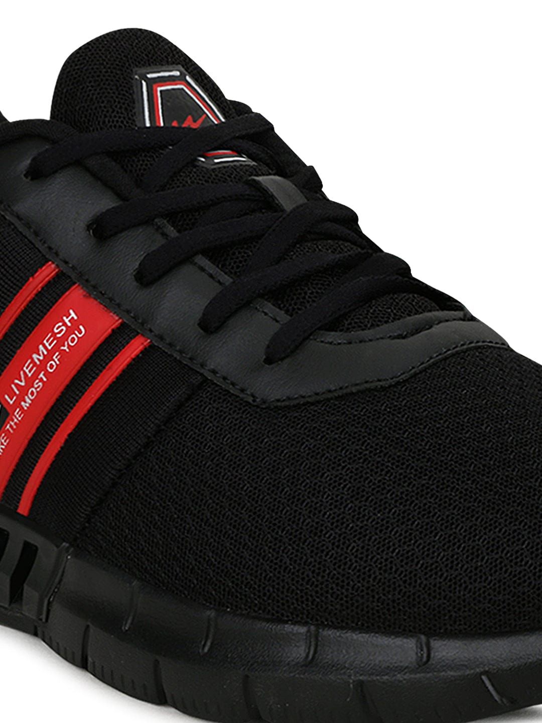 CORNER PRO Black Men's Running Shoes sold by Campus Shoes product image thumbnail 5