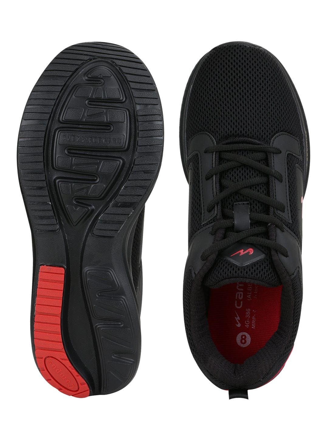 ALBERT Black Men's Running Shoes sold by Campus Shoes product image thumbnail 4