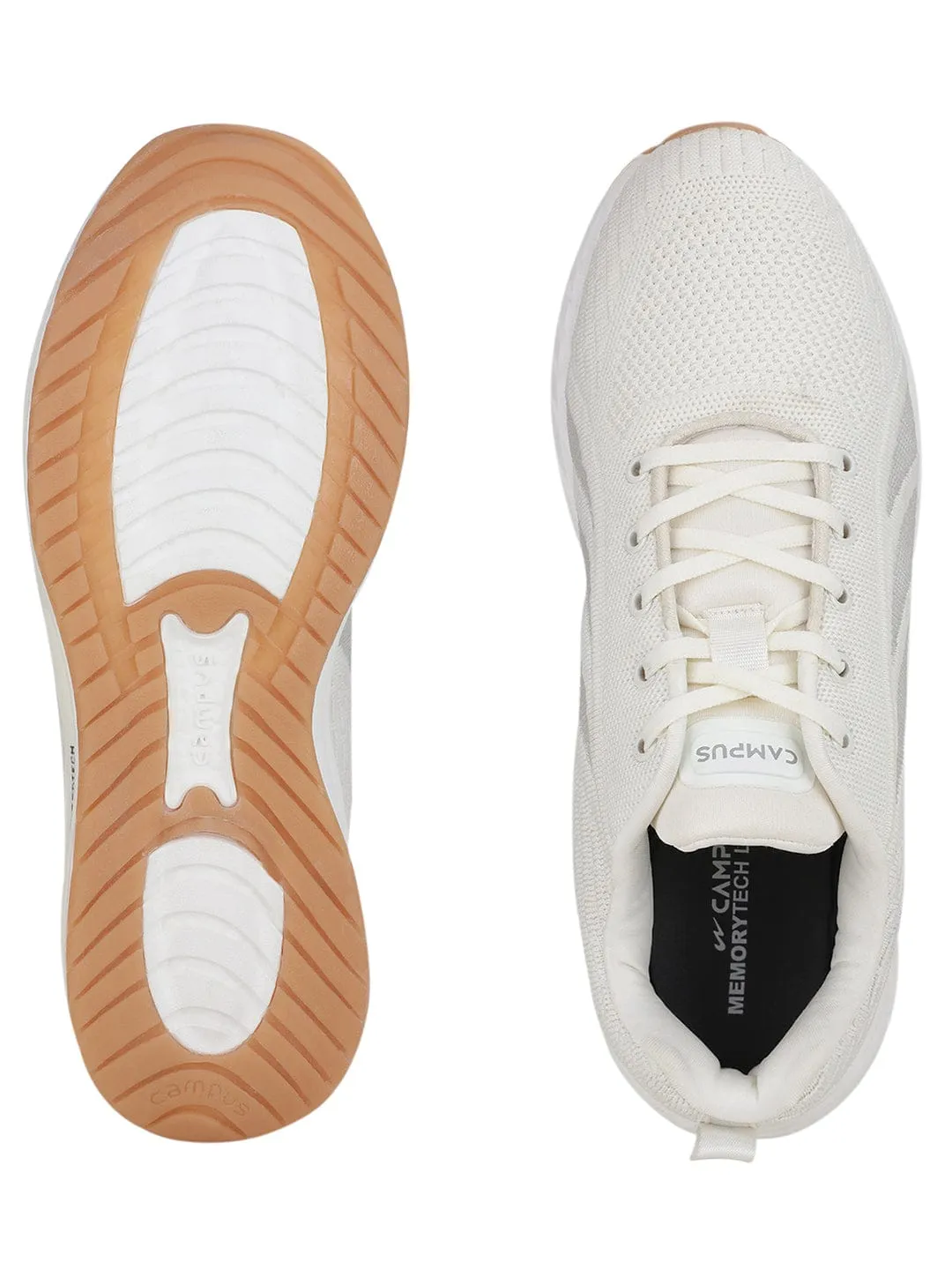 BENNETT Off White Men's Running Shoes sold by Campus Shoes product image thumbnail 4