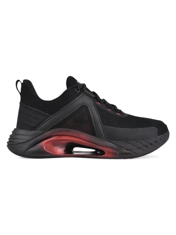 ADVENTURE Black Men's Running Shoes sold by Campus Shoes