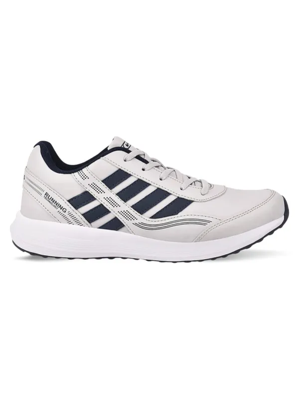 REGULAR Grey Men's Running Shoes made by Campus Shoes