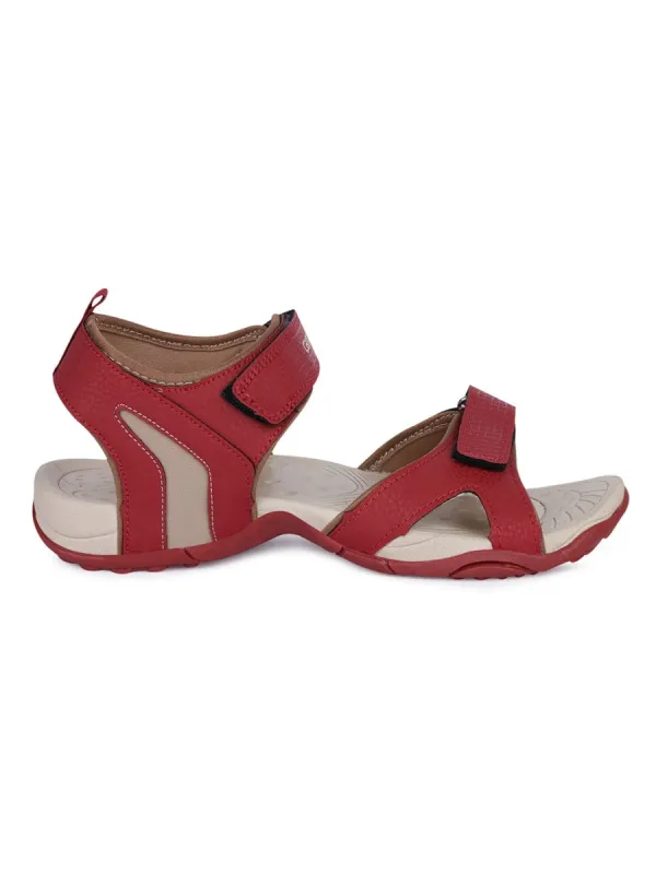 STRING-2 Red Men's Sports Sandal sold by Campus Shoes