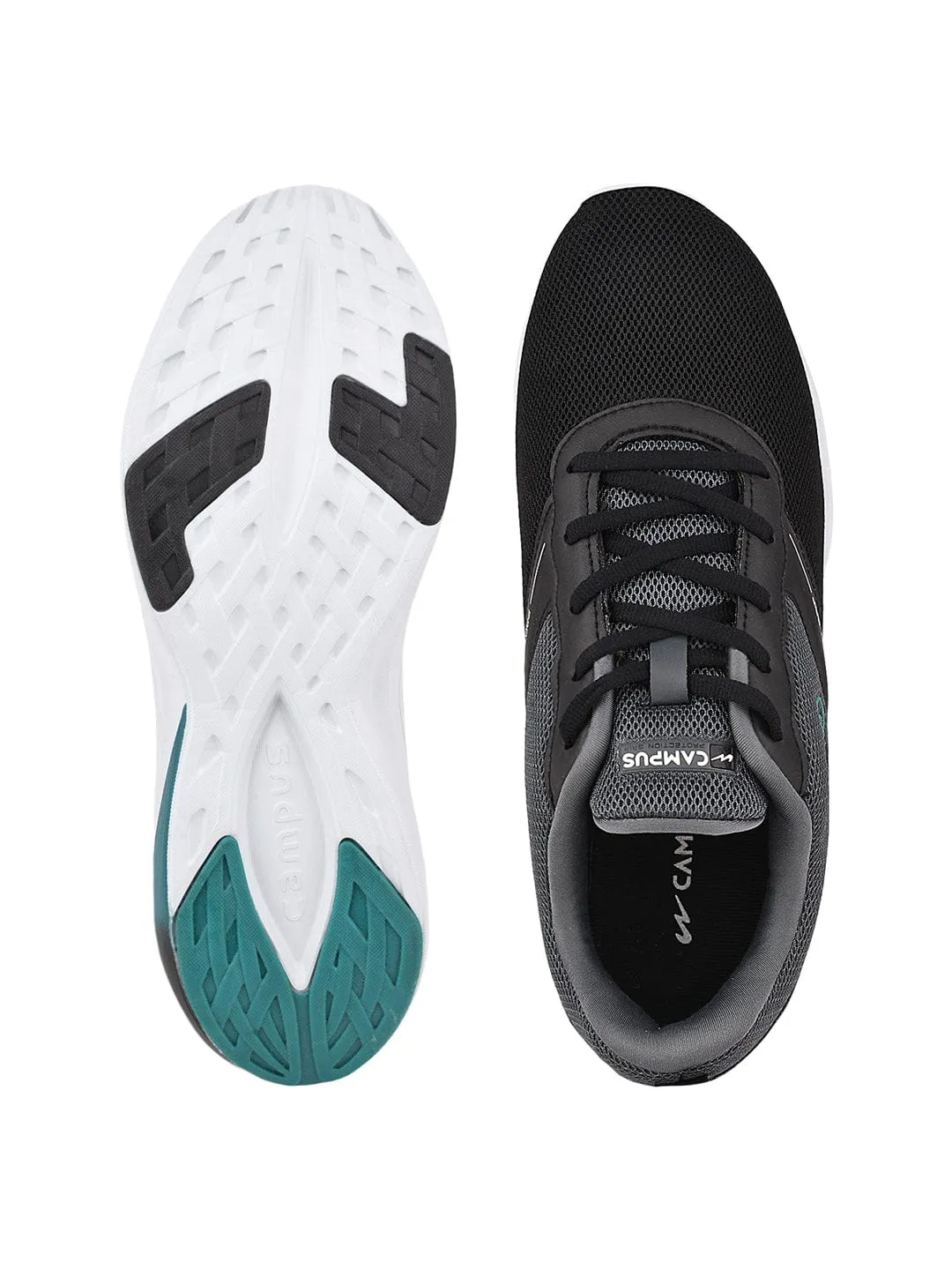 CAMP-RELISH Black Men's Running Shoes sold by Campus Shoes product image thumbnail 4