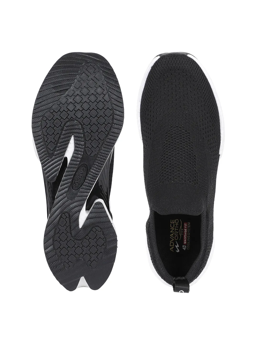 KARP Black Men's Walking Shoes sold by Campus Shoes product image thumbnail 4