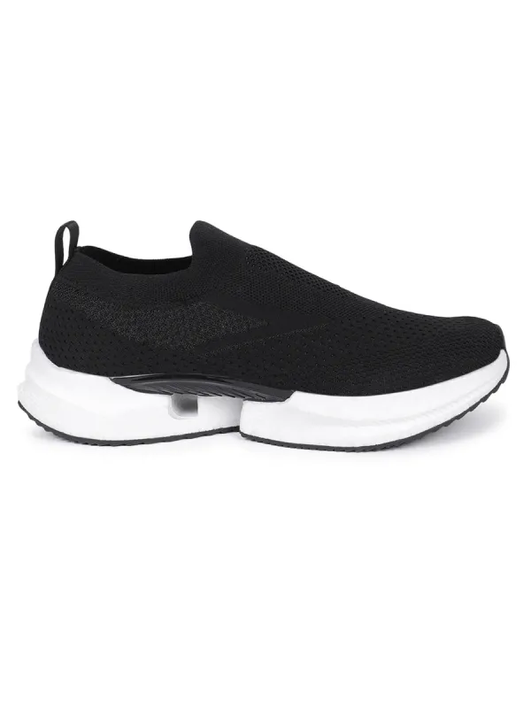 KARP Black Men's Walking Shoes made by Campus Shoes