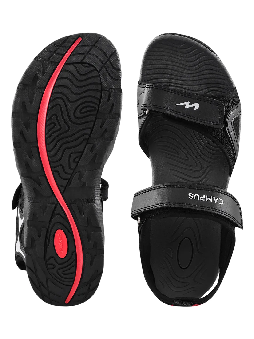 GC-22105 Black Men's Sandals sold by Campus Shoes product image thumbnail 4