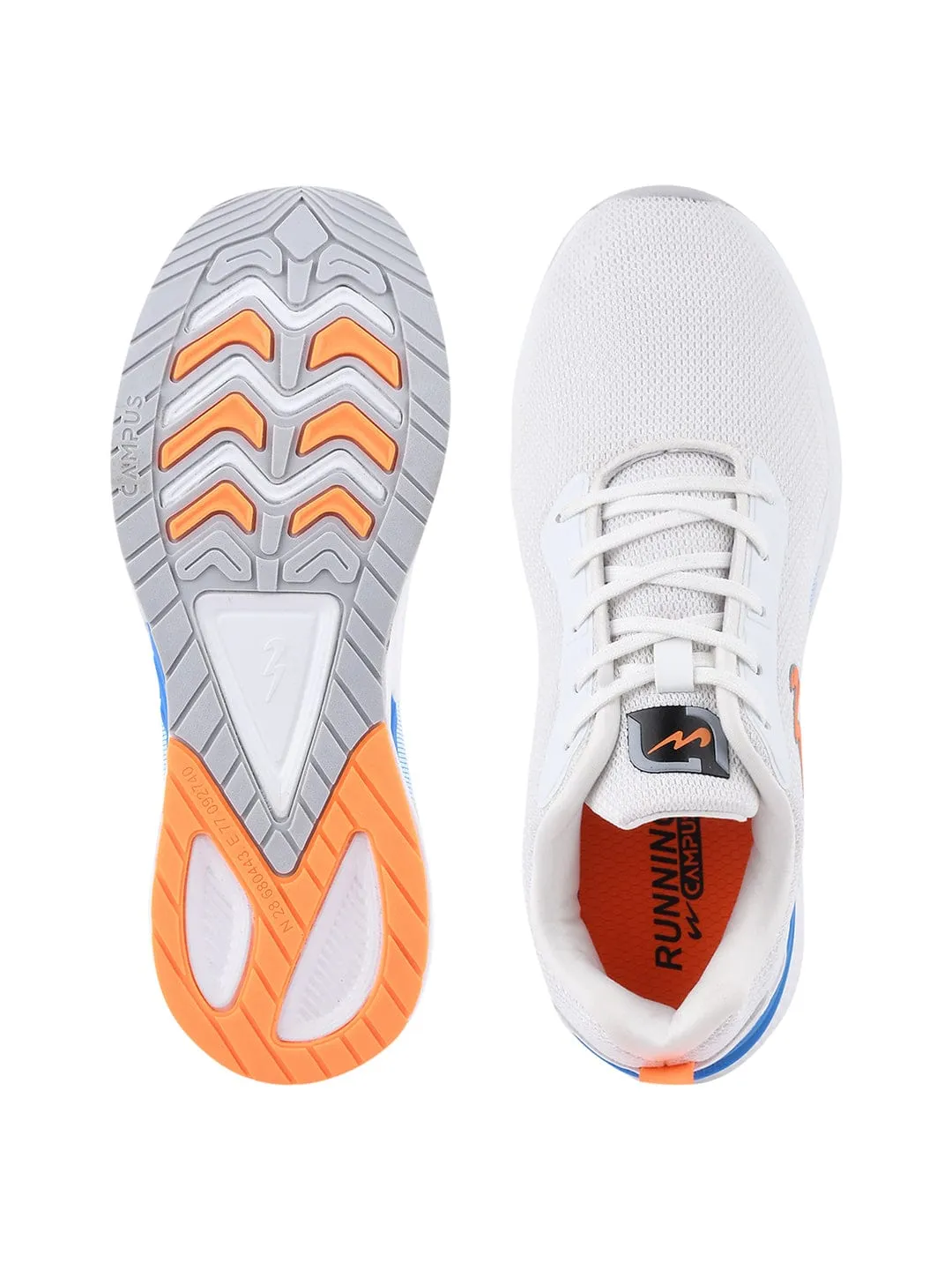 CAMP-STARDOM White Men's Running Shoes sold by Campus Shoes product image thumbnail 4