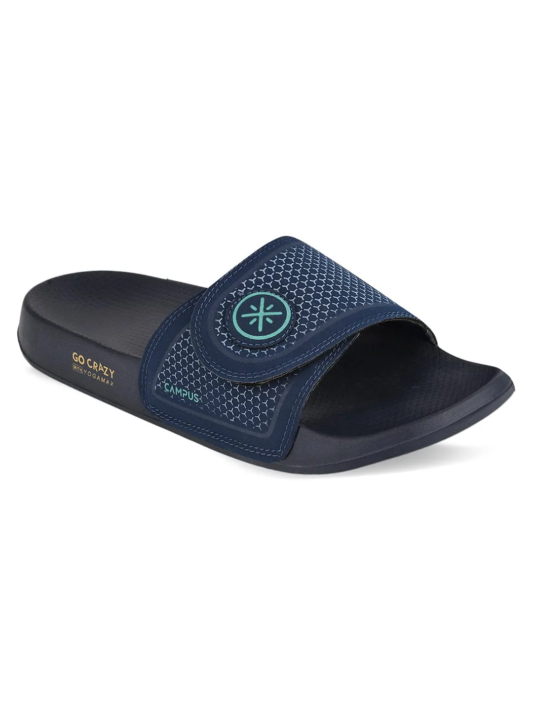 SL-407A Navy Men's Slides sold by Campus Shoes