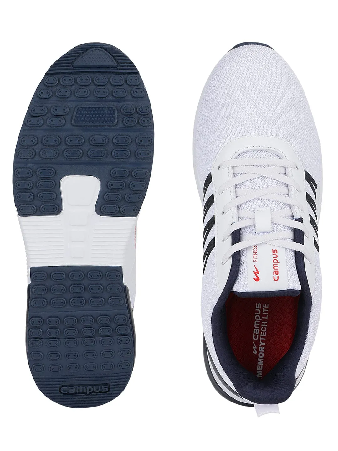 BRAZIL PRO White Men's Running Shoes sold by Campus Shoes product image thumbnail 4