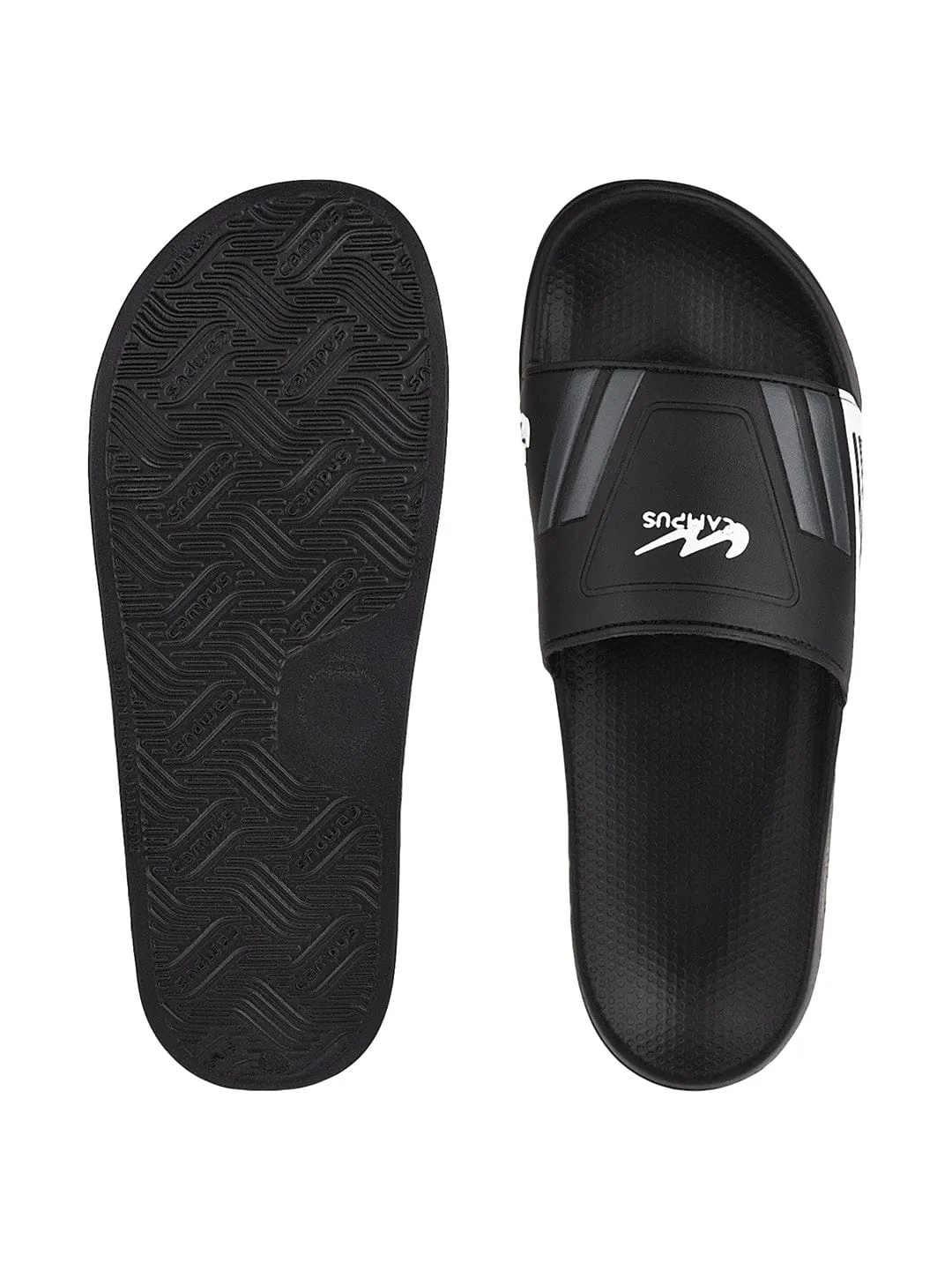 SL-428 Black Men's Slides sold by Campus Shoes product image thumbnail 4