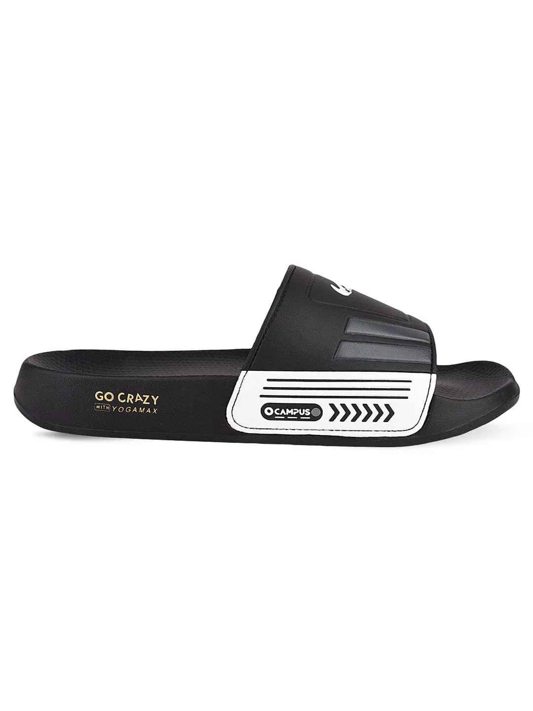 SL-428 Black Men's Slides sold by Campus Shoes product image thumbnail 2