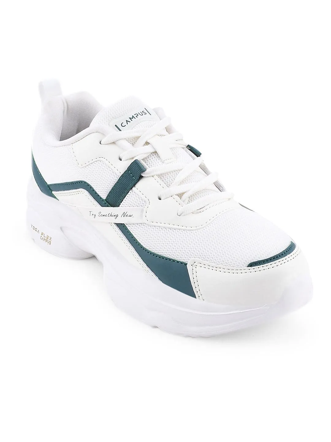 RAISE White Women's Sneakers sold by Campus Shoes product image thumbnail 2