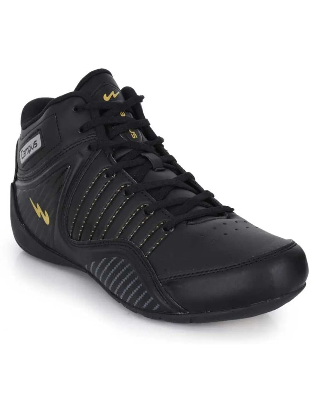 CITY-RIDE Black Men's Sneakers sold by Campus Shoes product image thumbnail 2