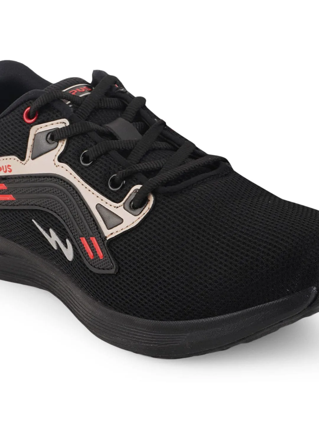 DALLIN MAX Black Men's Running Shoes sold by Campus Shoes product image thumbnail 5
