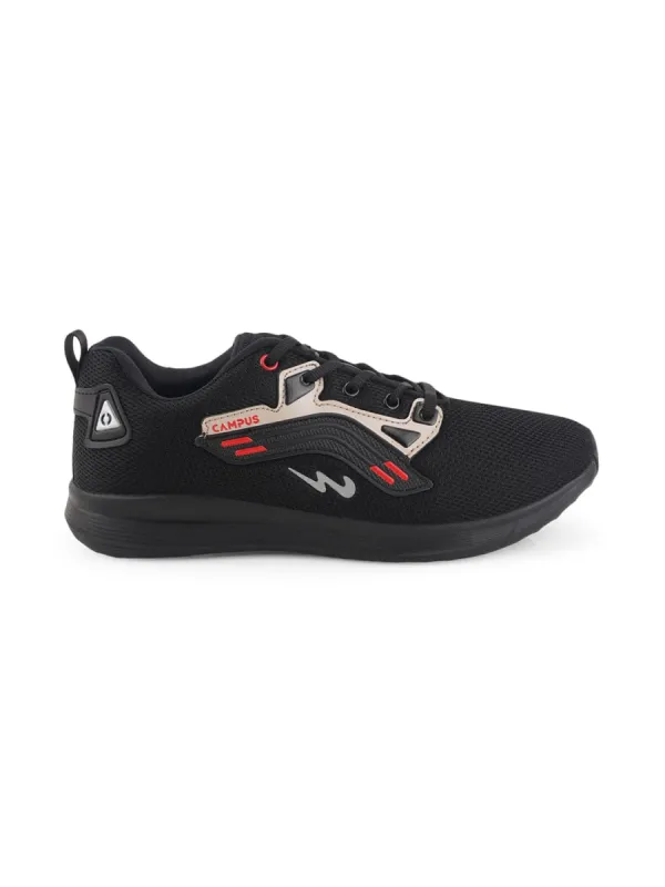 DALLIN MAX Black Men's Running Shoes sold by Campus Shoes