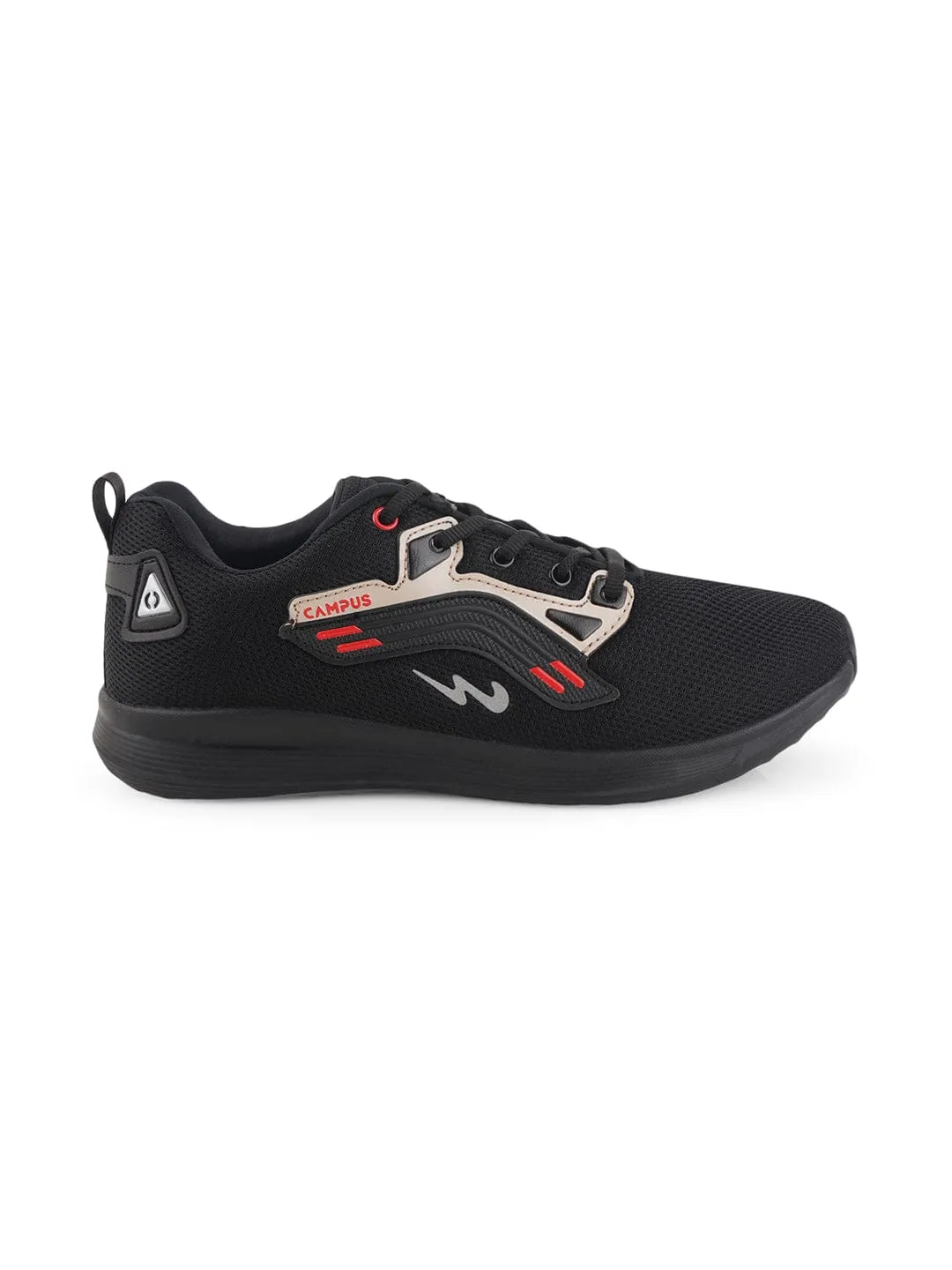 DALLIN MAX Black Men's Running Shoes sold by Campus Shoes