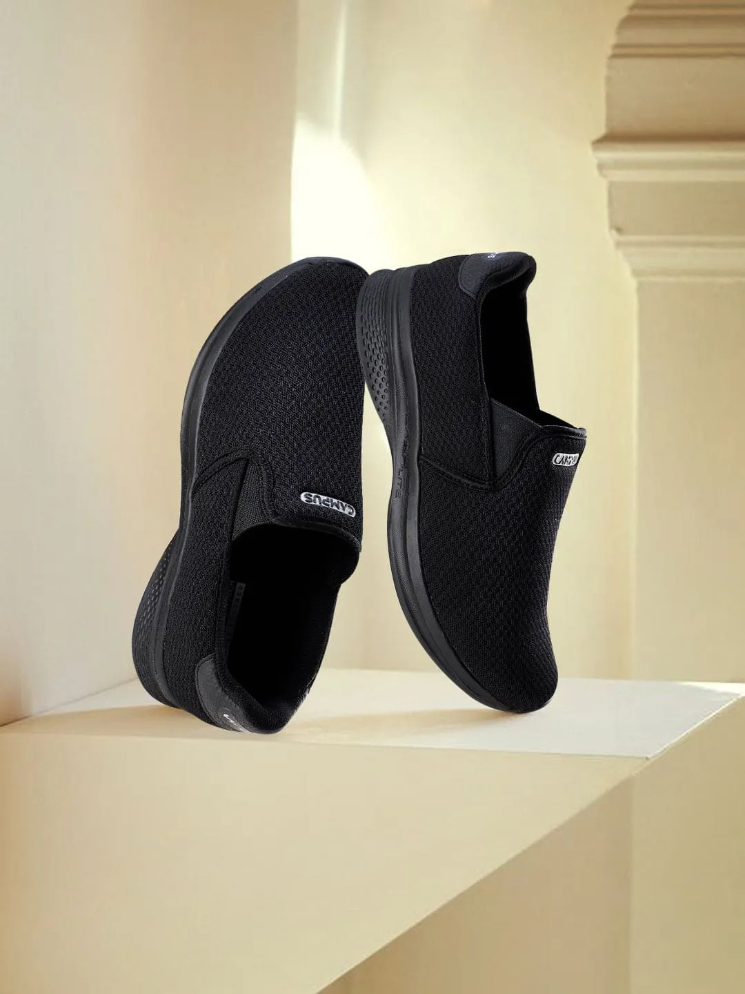 ABRIL Black Men's Walking Shoes sold by Campus Shoes product image thumbnail 5