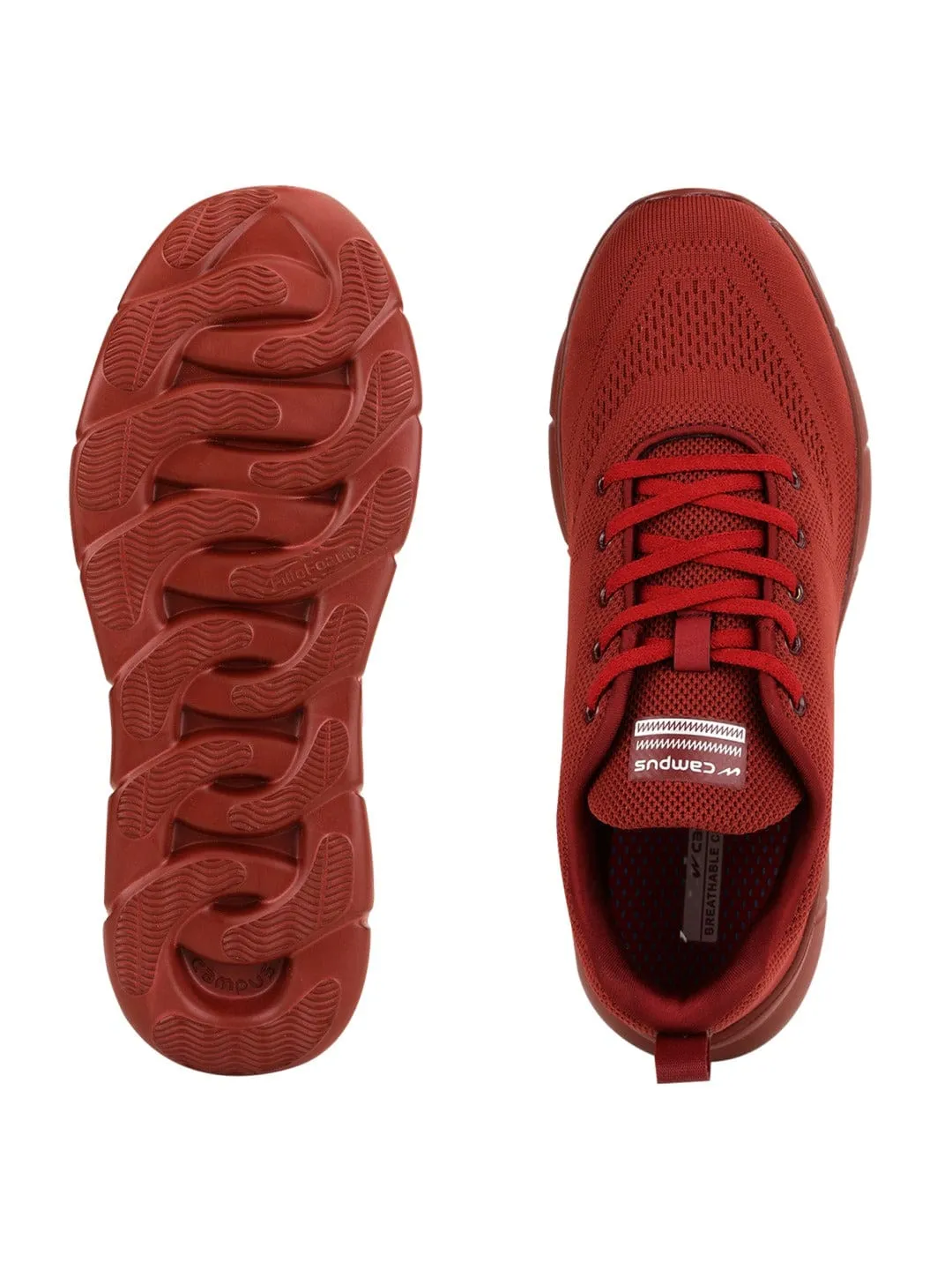 VIBGYOR Red Men's Sneakers sold by Campus Shoes product image thumbnail 4
