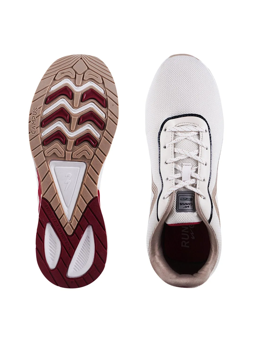 CAMP FAST White Men's Running Shoes sold by Campus Shoes product image thumbnail 4