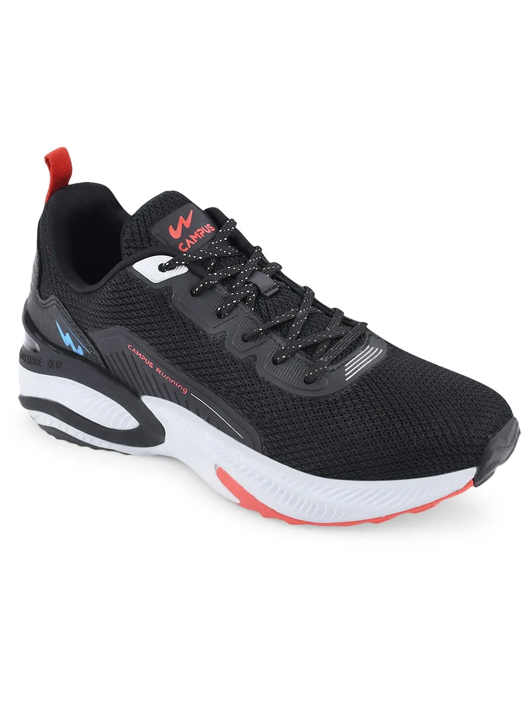 CAMP-HUSTUN Black Men's Running Shoes sold by Campus Shoes product image thumbnail 2