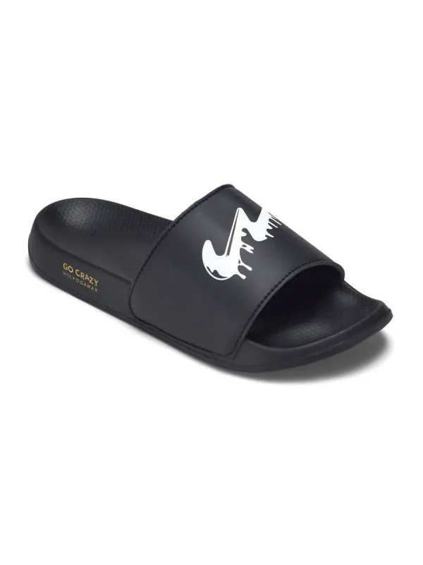 SL-443 Black Men's Slides sold by Campus Shoes