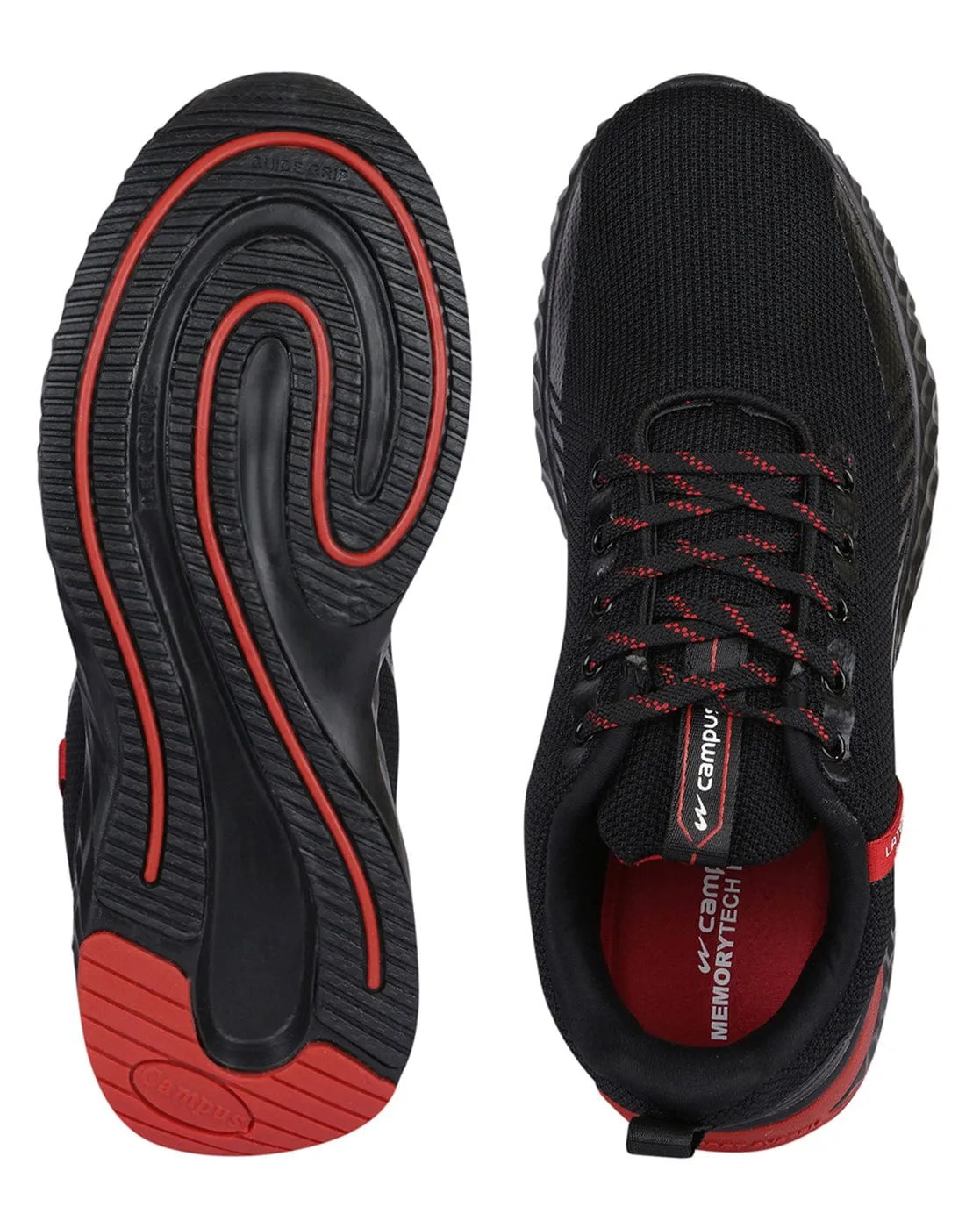 SIMBA PRO Black Men's Sports Shoes sold by Campus Shoes product image thumbnail 4