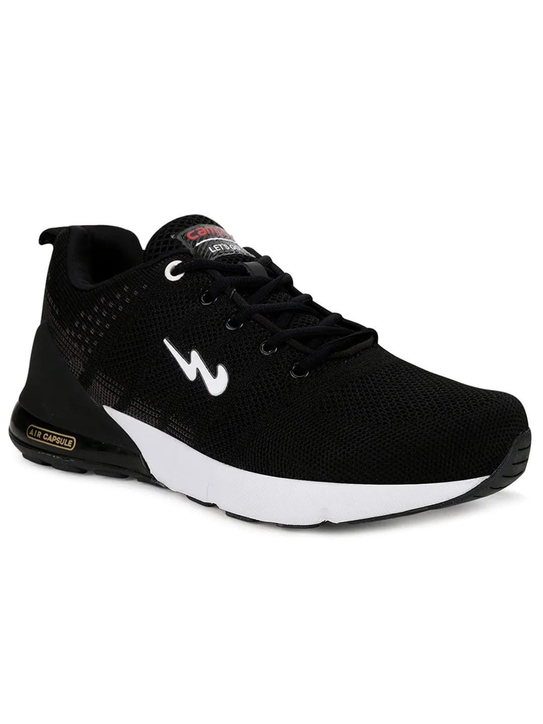 SYRUS Black Men's Running Shoes sold by Campus Shoes product image thumbnail 2