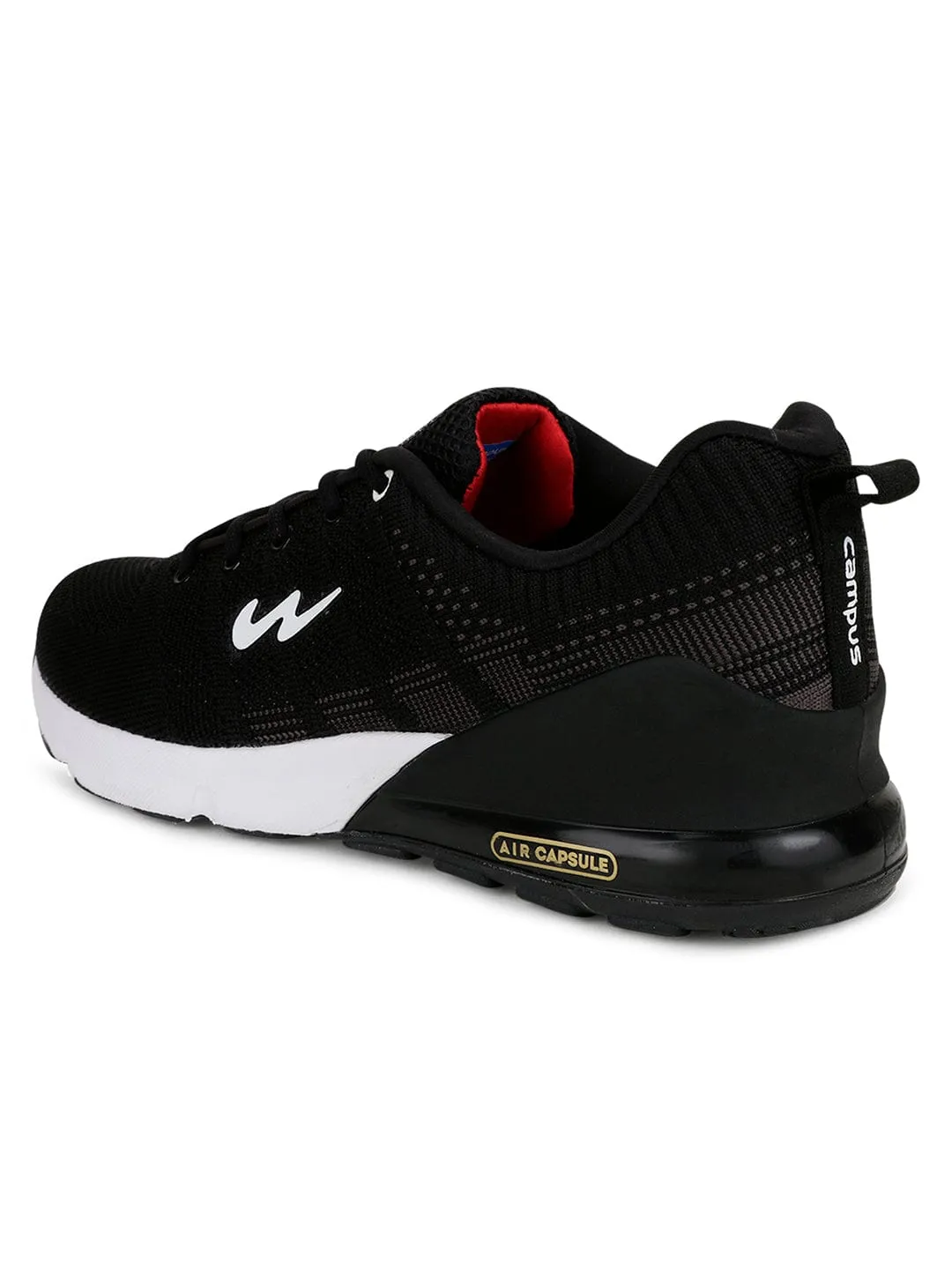 SYRUS Black Men's Running Shoes sold by Campus Shoes product image thumbnail 3
