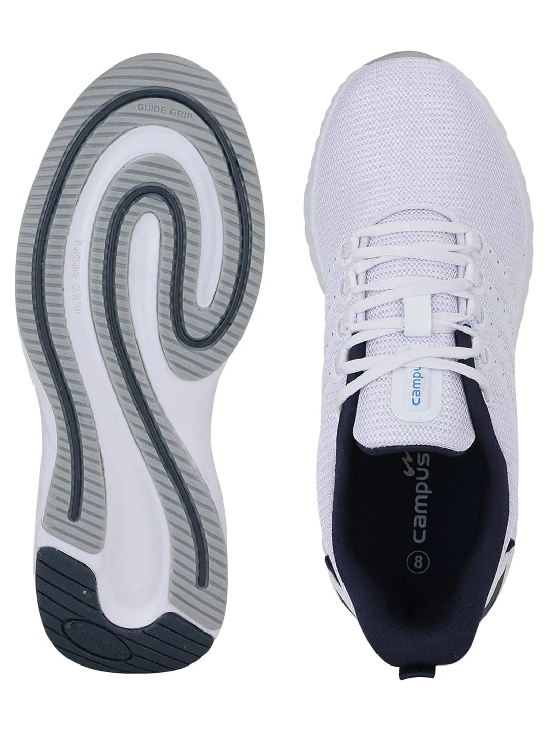 OSLO PRO White Men's Sports Shoes sold by Campus Shoes product image thumbnail 4