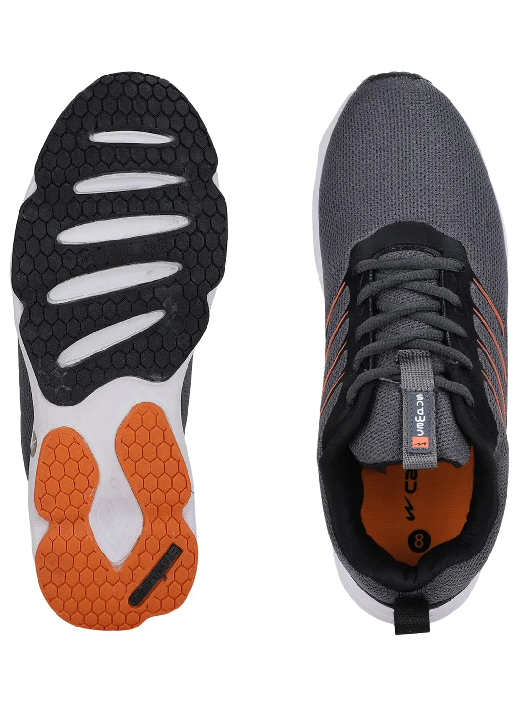 RUMBLE Grey Men's Running Shoes sold by Campus Shoes product image thumbnail 4